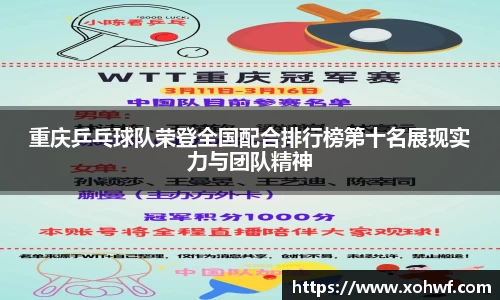 重庆乒乓球队荣登全国配合排行榜第十名展现实力与团队精神