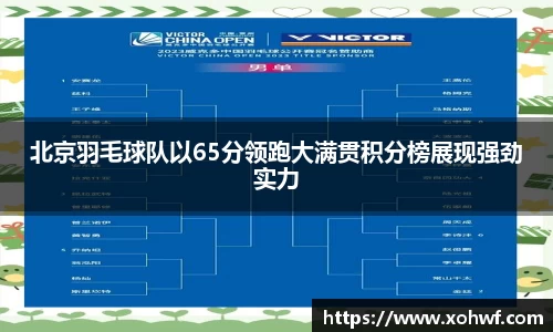 北京羽毛球队以65分领跑大满贯积分榜展现强劲实力